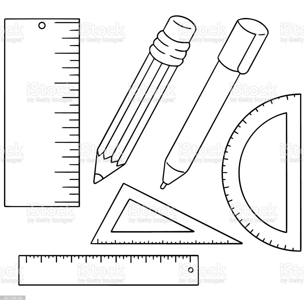Линейка раскраска