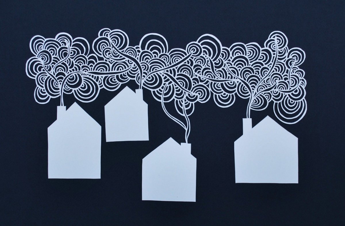 Новогодние кружева из бумаги