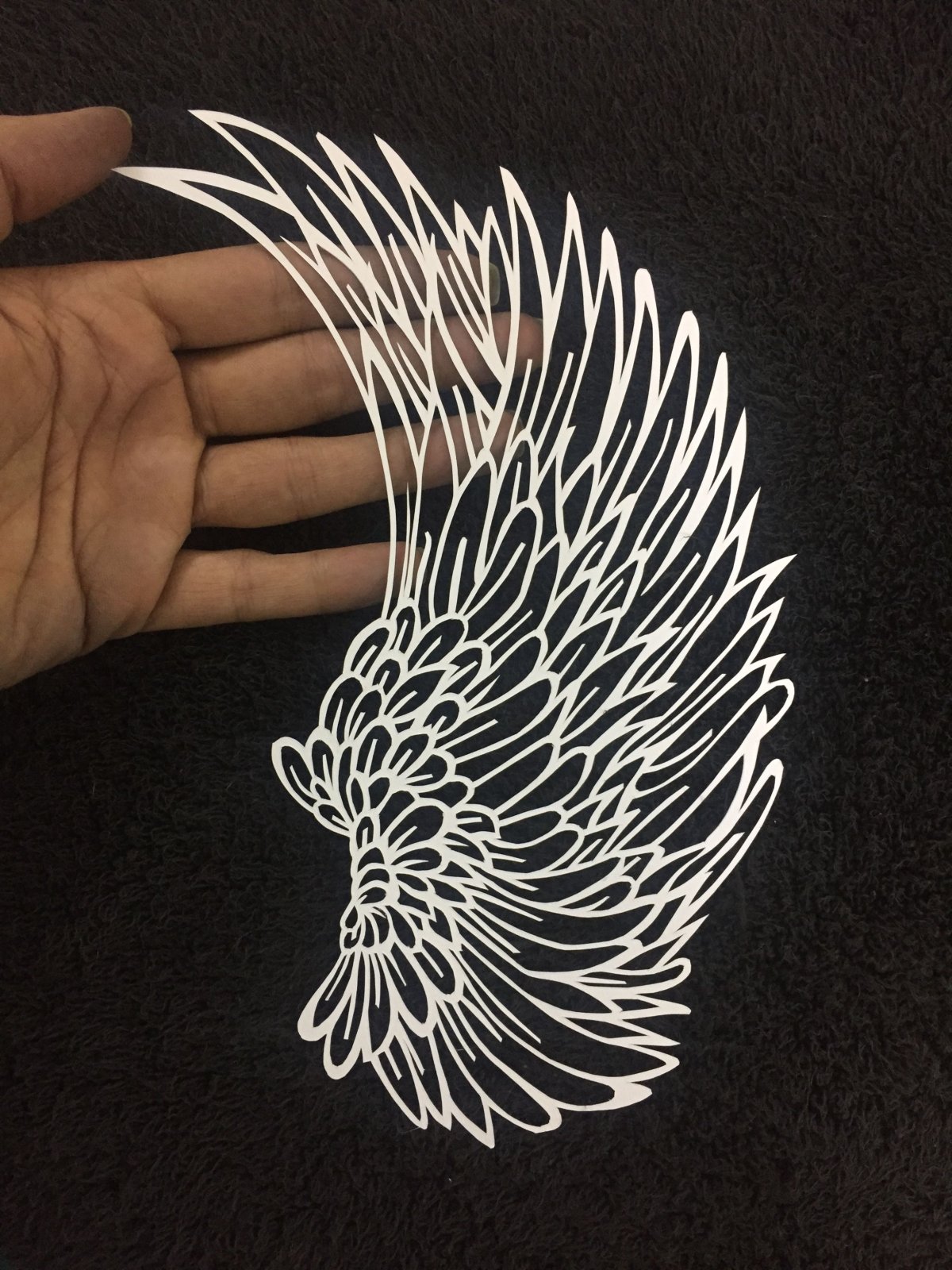 Вытынанка перо