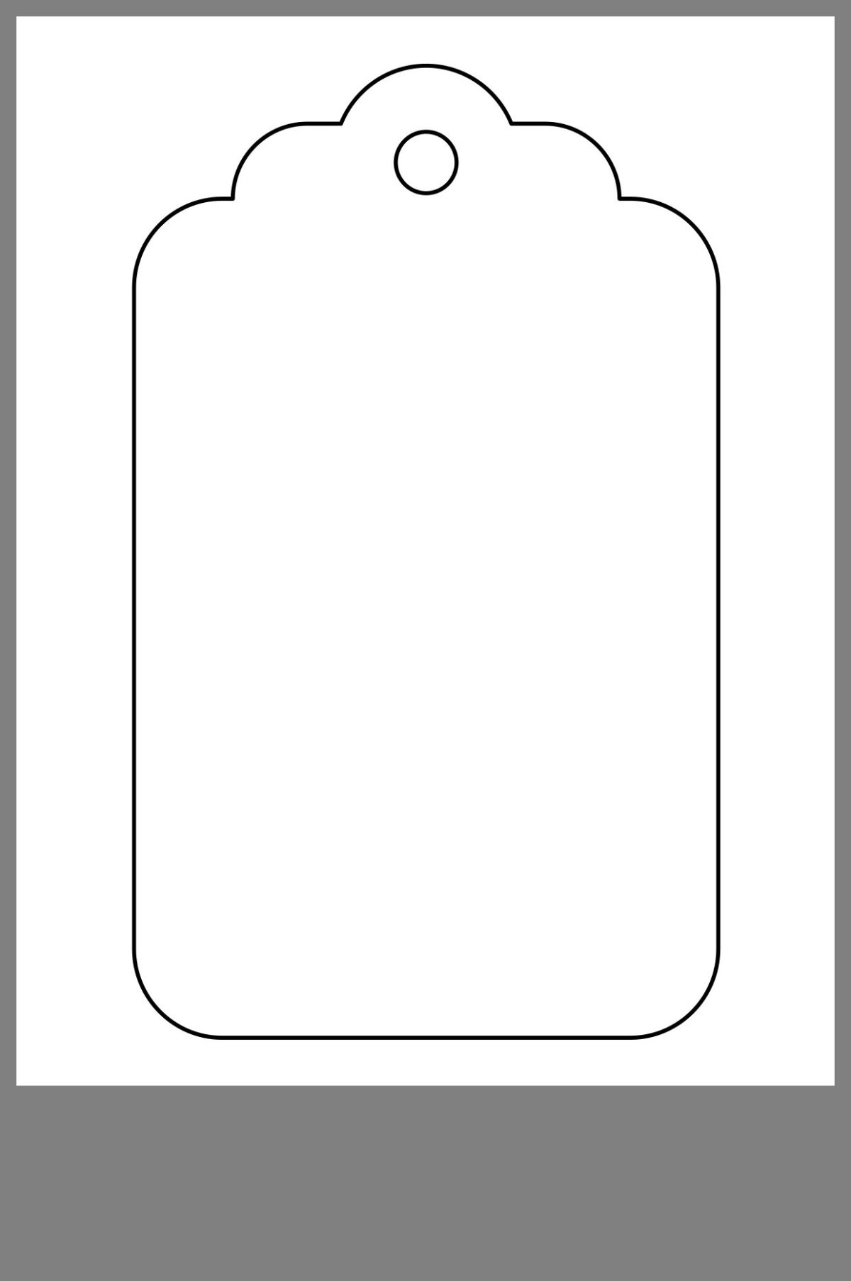 Трафарет бирки на подарок