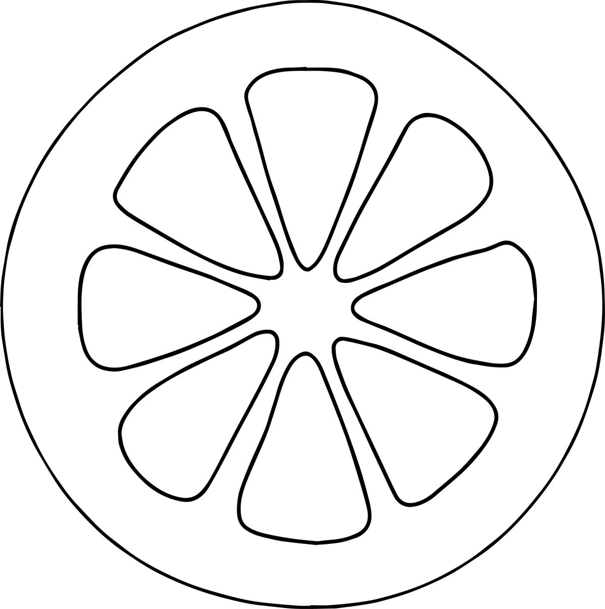 Апельсин трафарет для вырезания