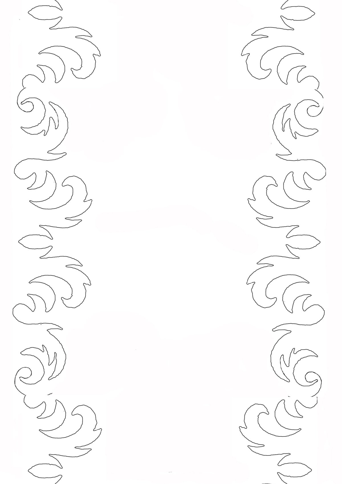 Зимние узоры для вырезания