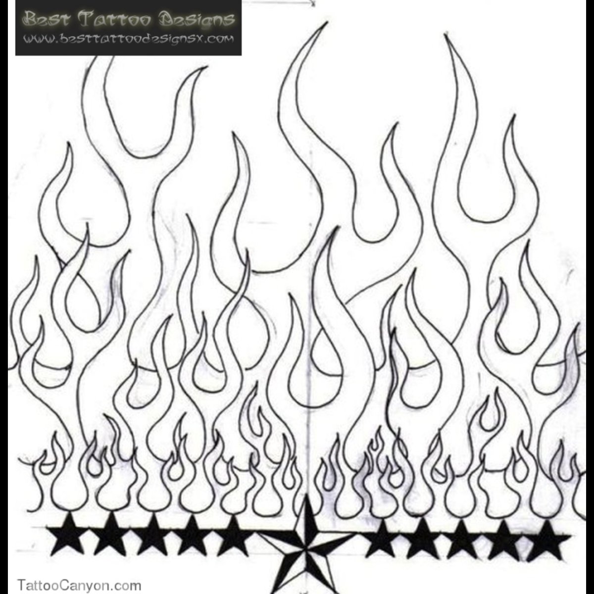 Пламя тату эскизы
