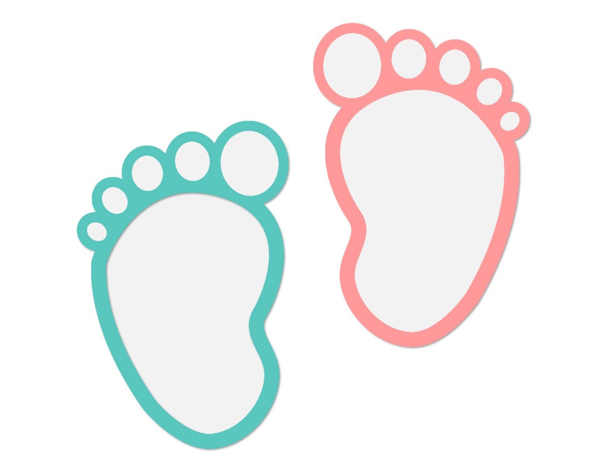 Детские следы трафарет