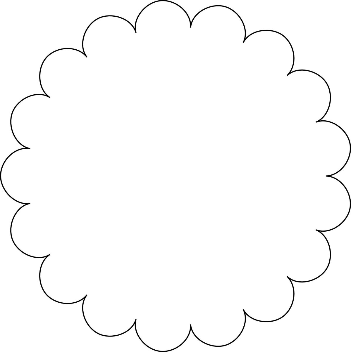 Круг с волнистыми краями