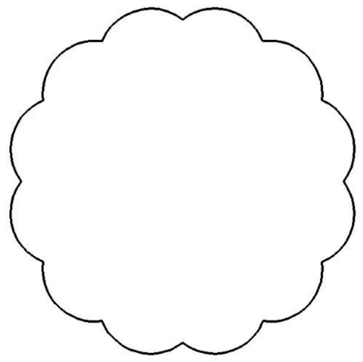 Овал с волнистыми краями