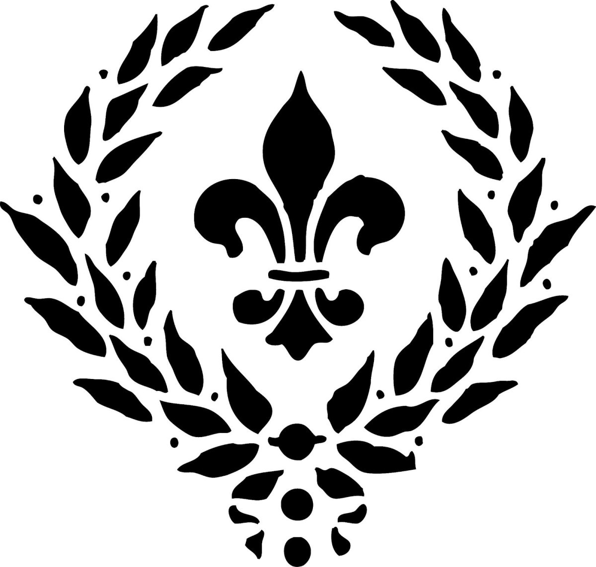 Трафарет Флер де Лис