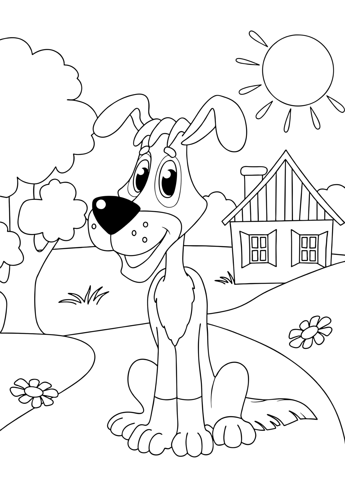 Раскраски мультфильмы Простоквашино