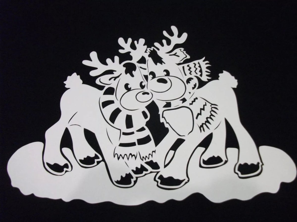 Новогодние вырезалки из бумаги