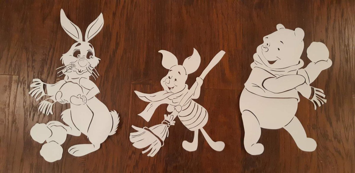 Украшения на окна с мультгероями