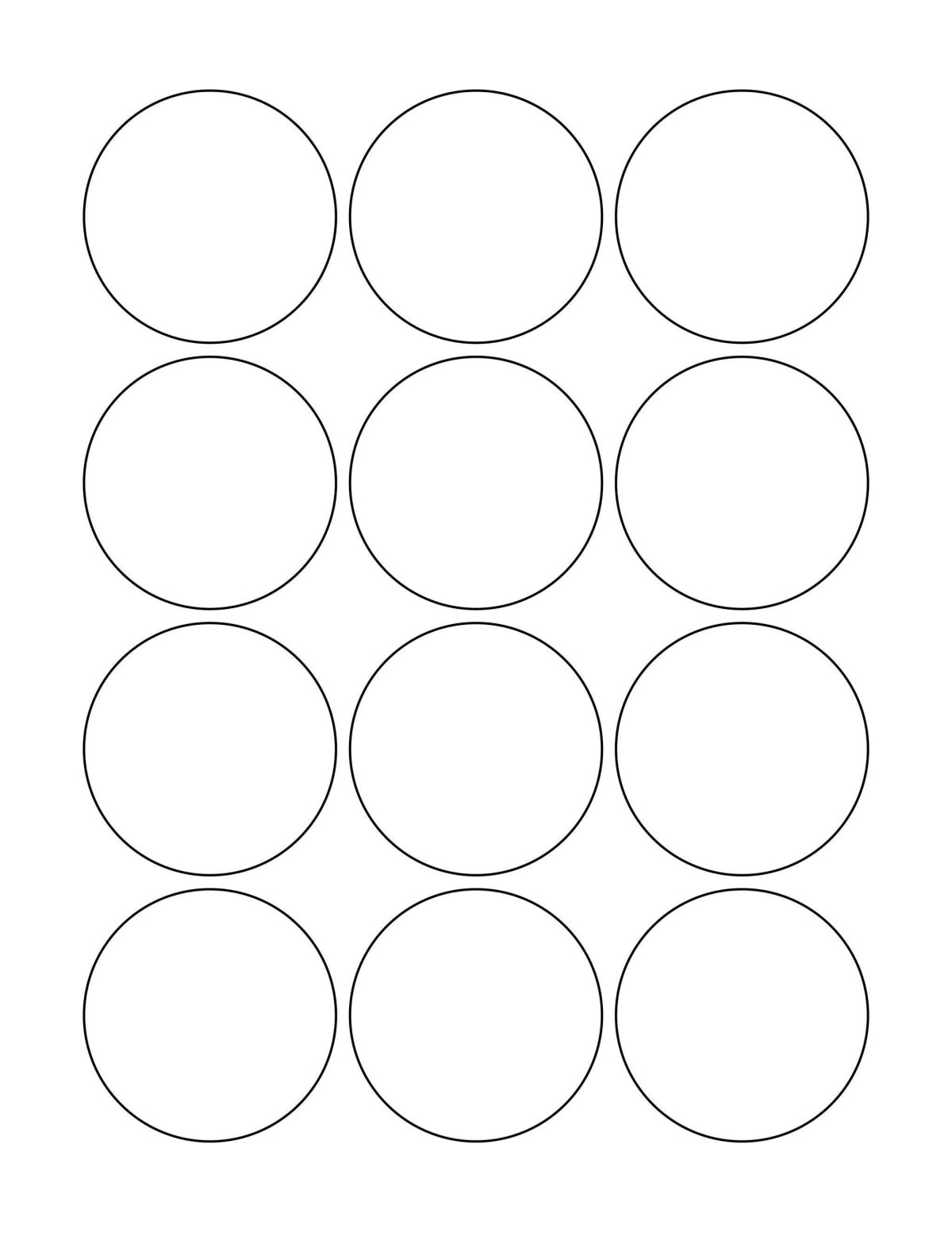 Круг трафарет для вырезания