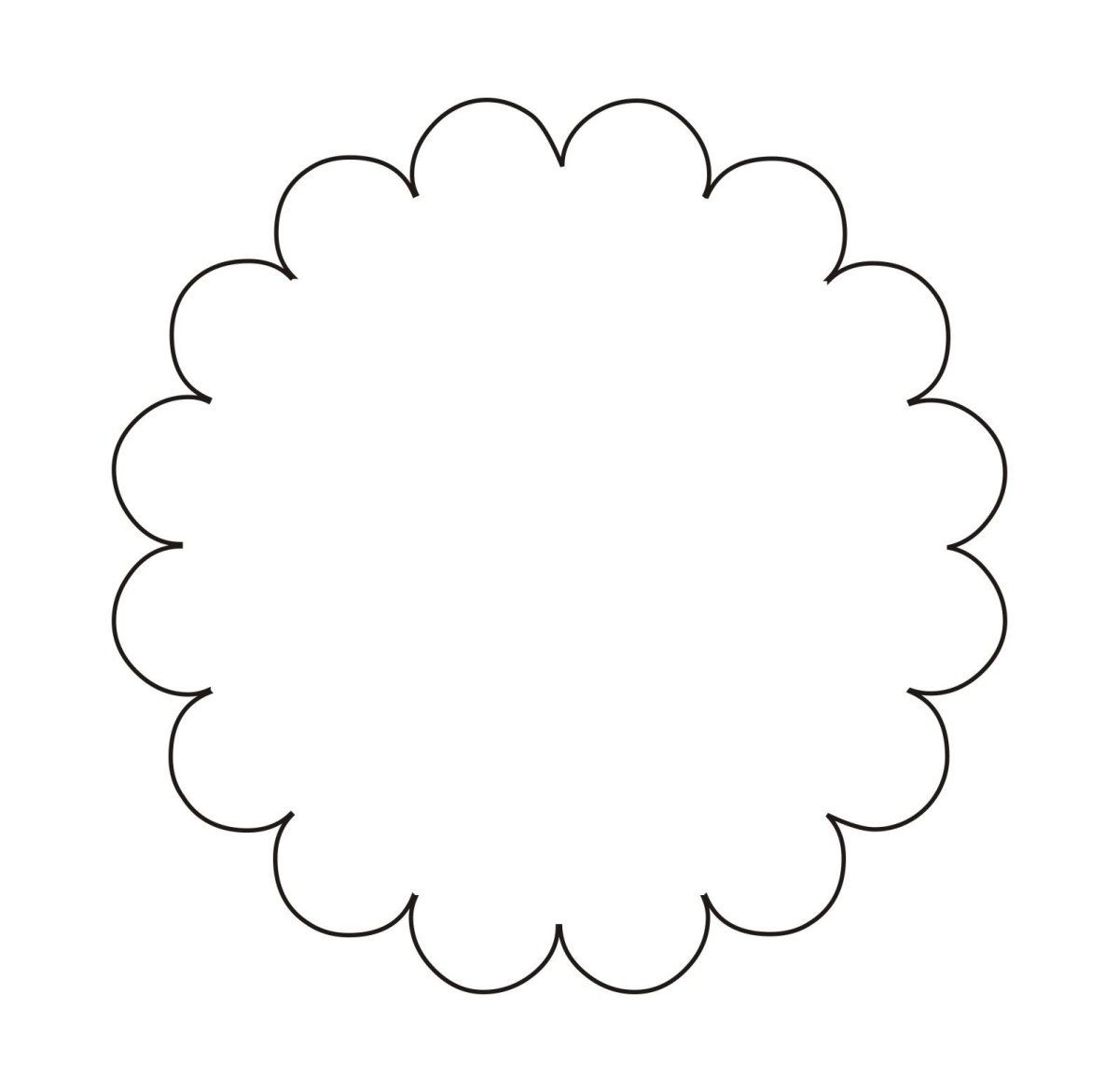 Круглый трафарет для вырезания