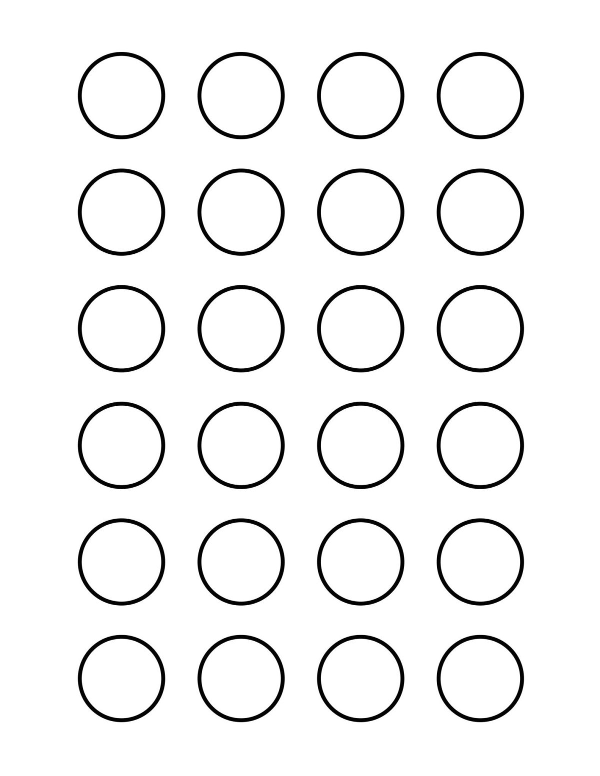 Трафарет кружочки