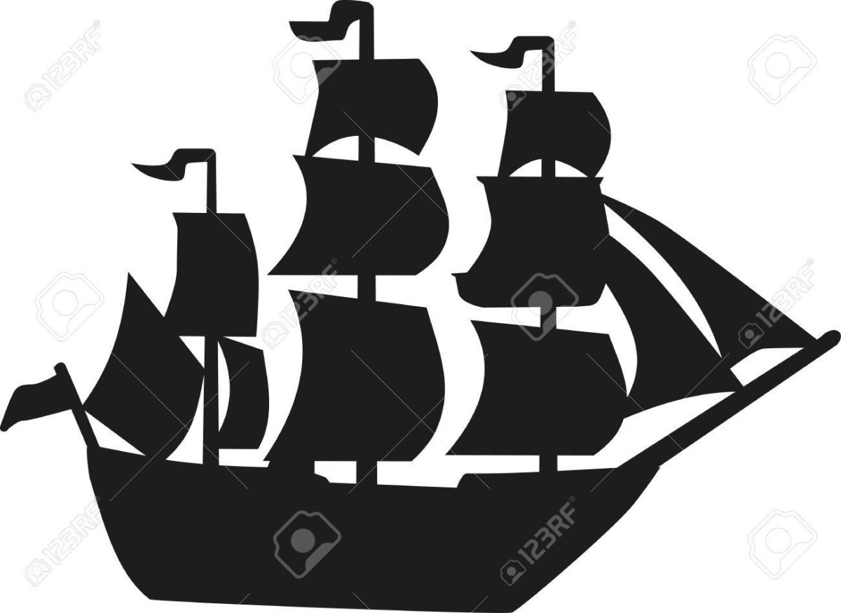 Трафарет "кораблик"