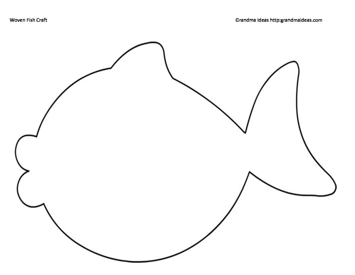 Рыбка шаблон для вырезания