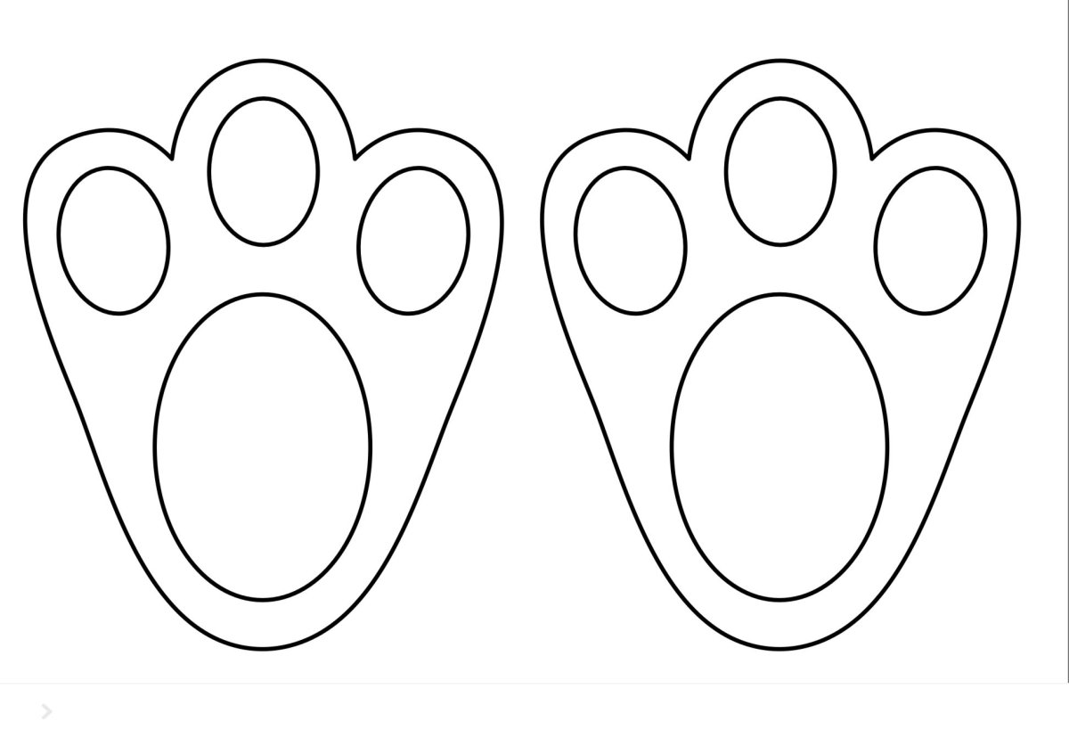 Лапа шаблон