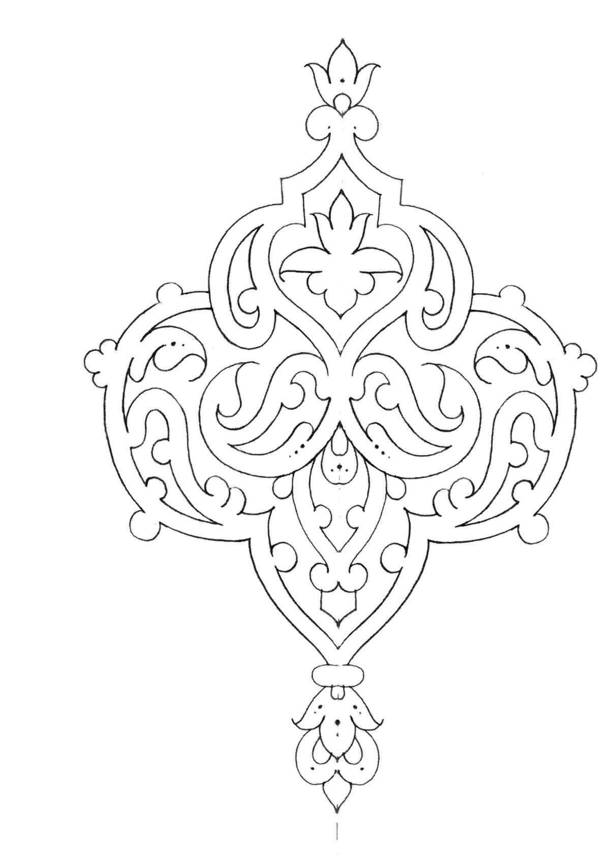 Раскраска Якутский орнамент