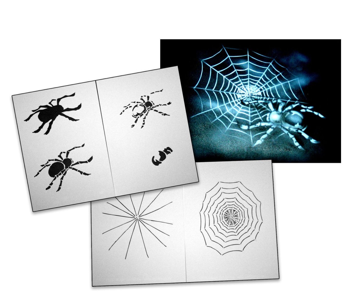 Трафарет черепа для аэрографии