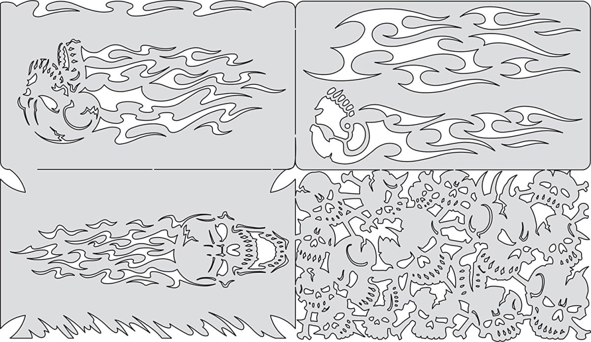 Трафареты для аэрографа