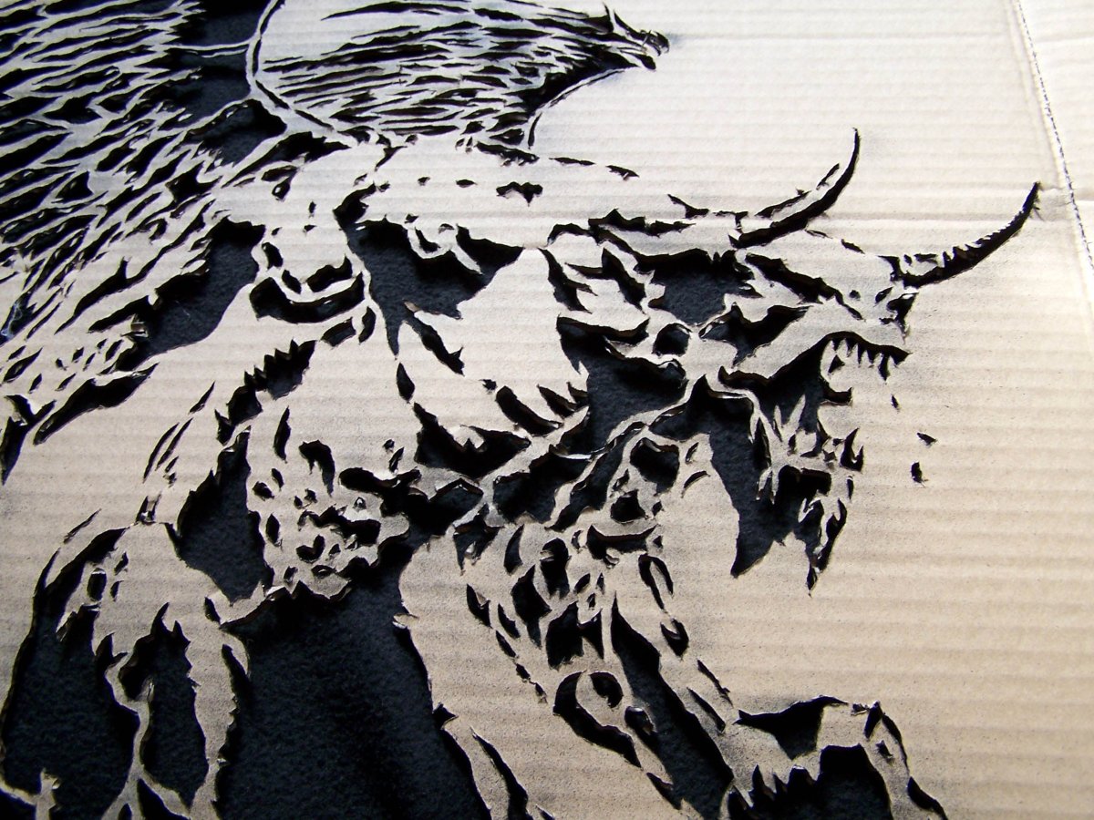 Трафарет черепа для покраски