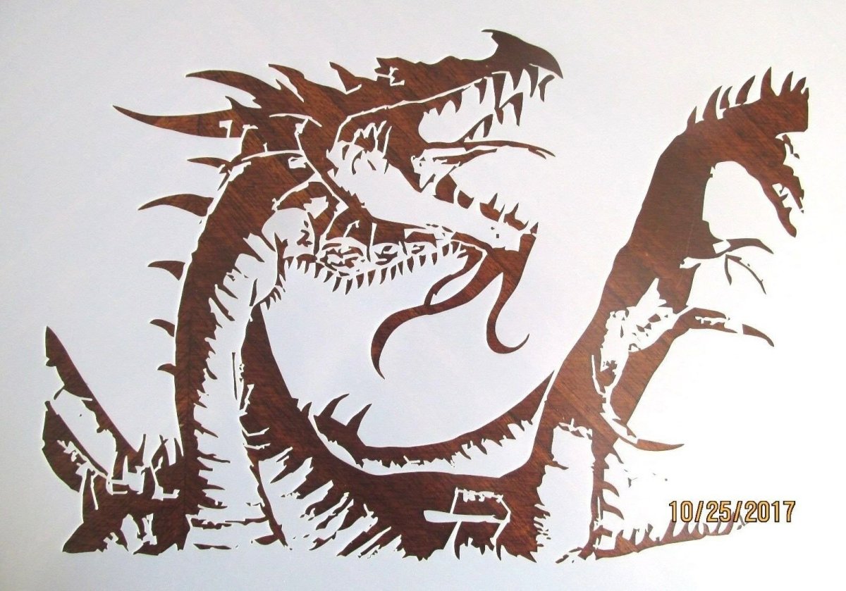 Трафарет на стену тигр