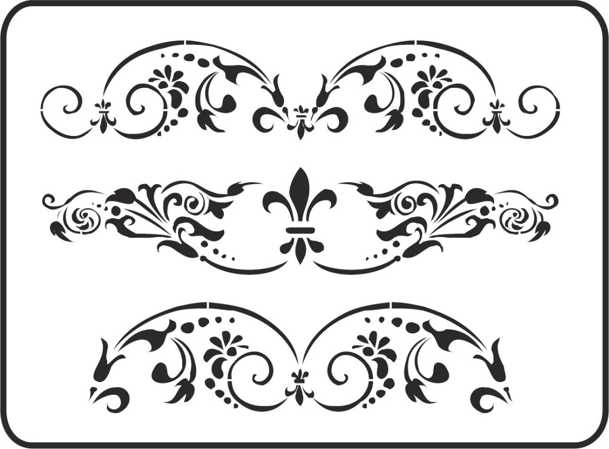 Винтажные трафареты для декора