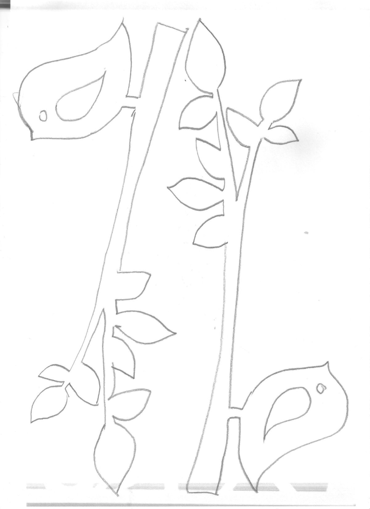 Весенние вытынанки на окна