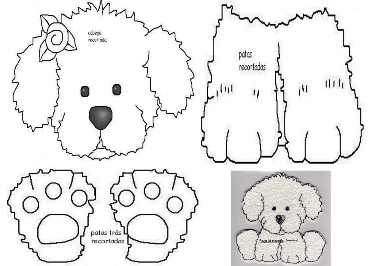 Собака из фетра выкройка