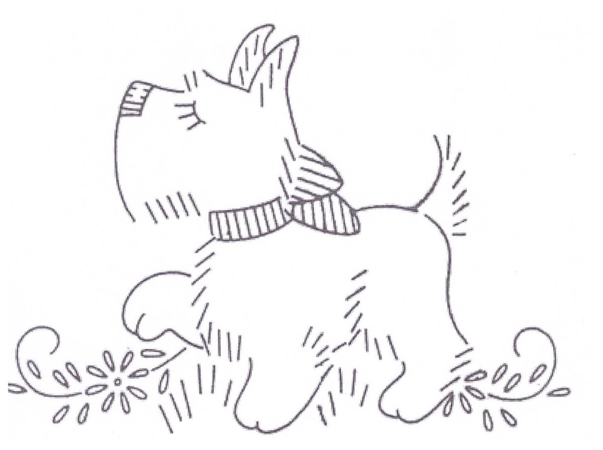 Контурные рисунки для вышивки