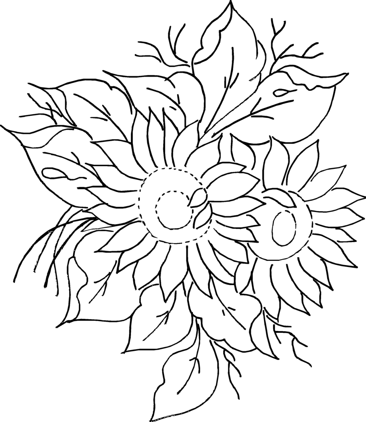 Трафареты цветов для рисования