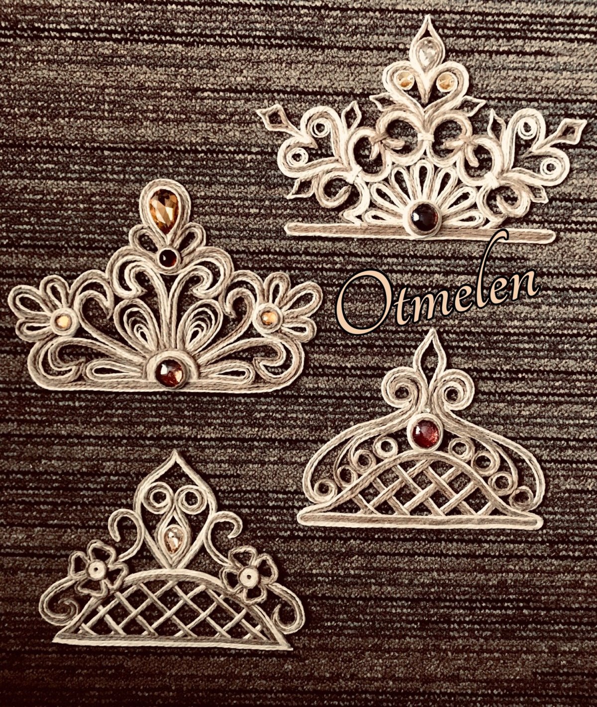 Джутовая филигрань салфетница