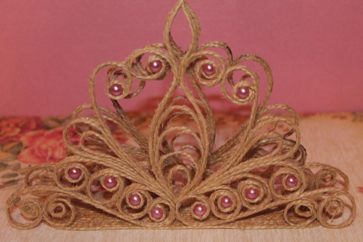 Надежда Горюхина джутовая филигрань мастер класс