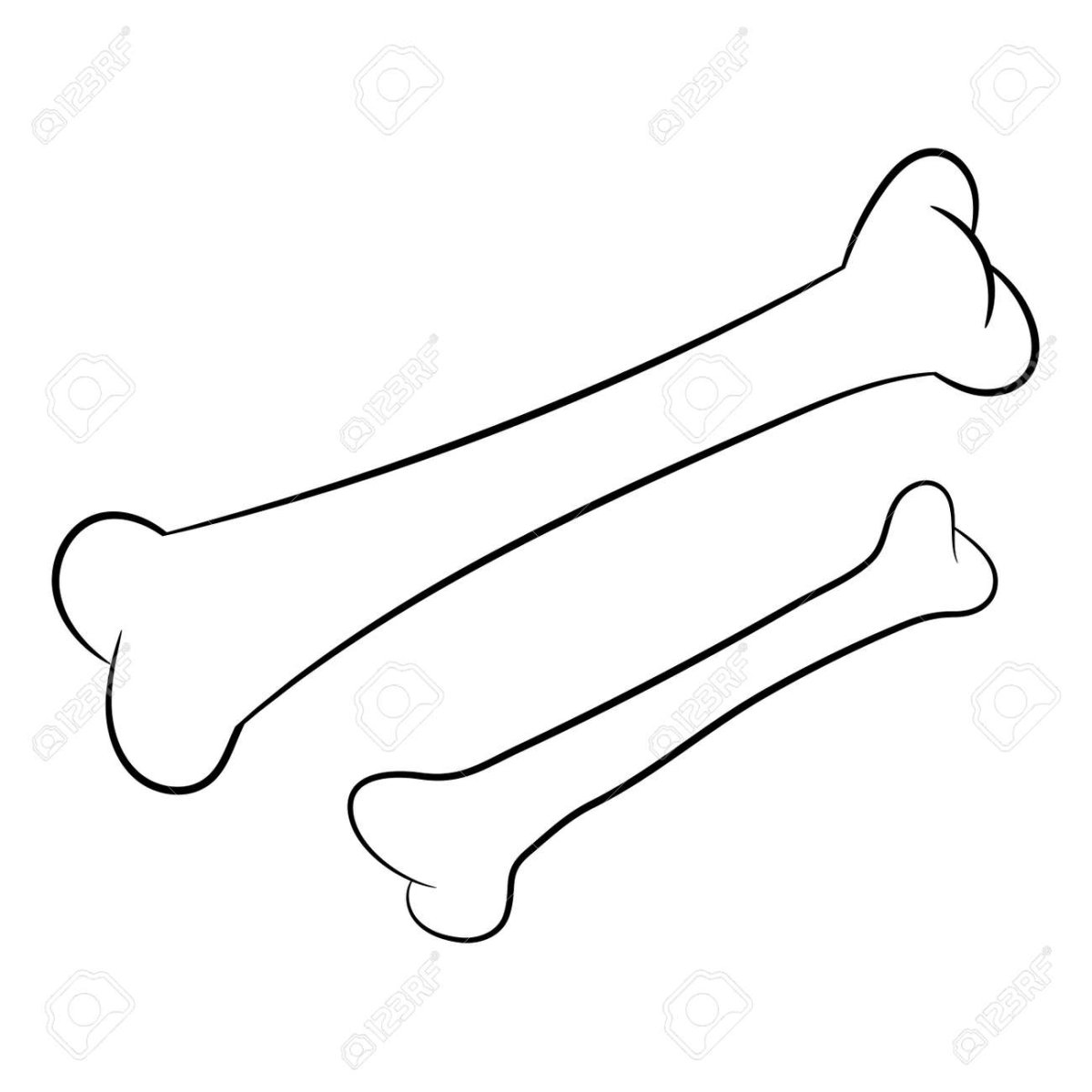 Контур косточки для собаки