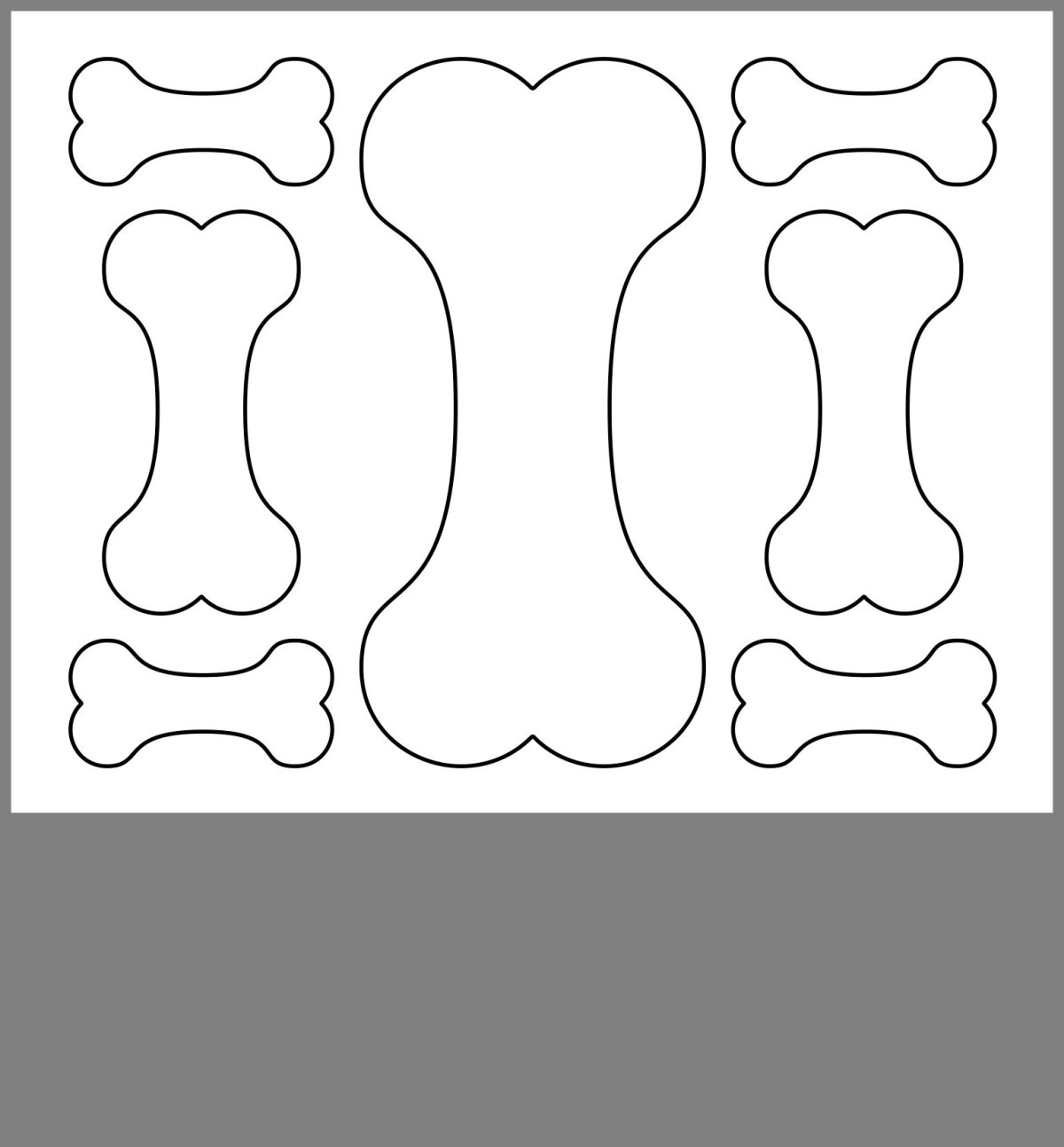 Косточка шаблон