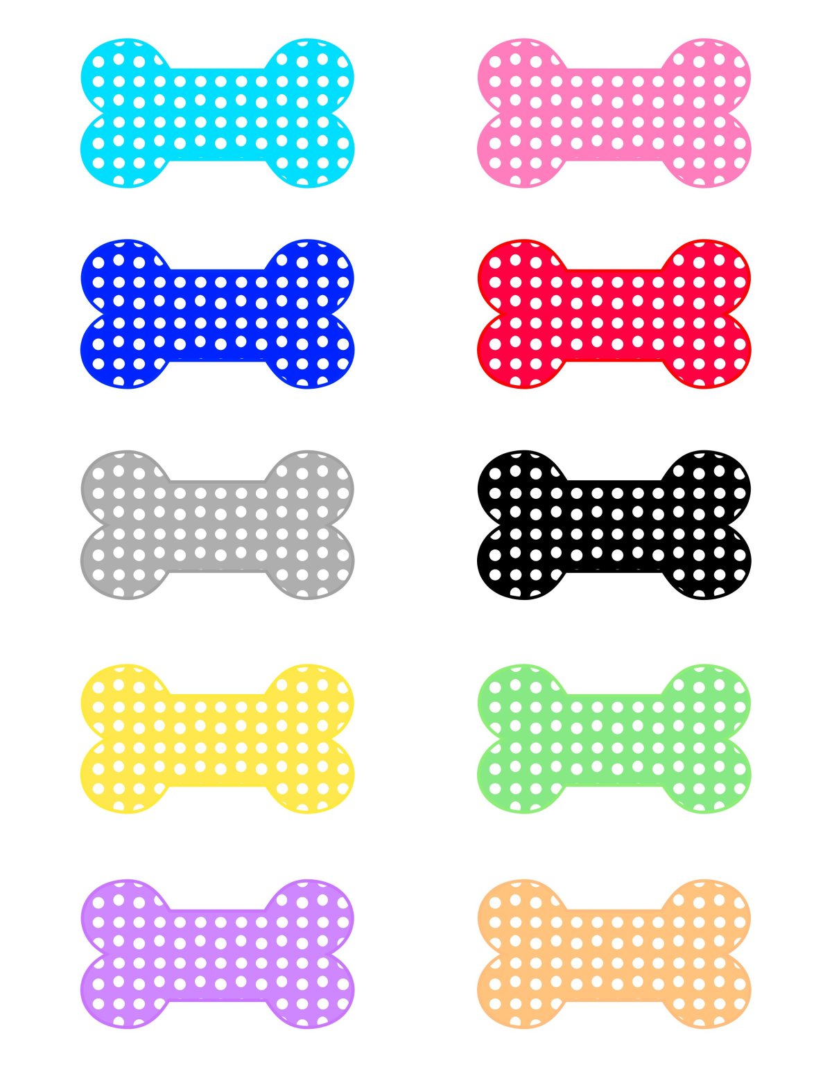 Контур косточки для собаки