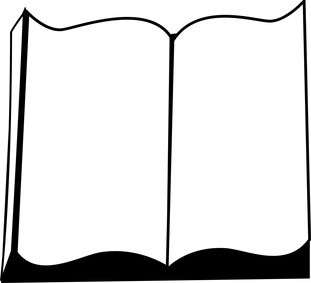 Изображение раскрытой книги