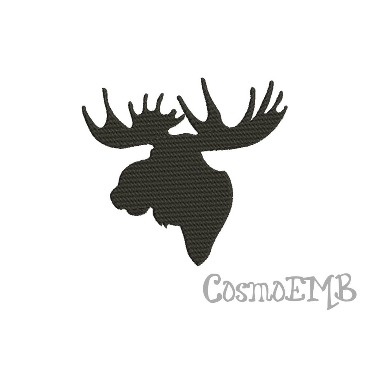 Трафарет лося