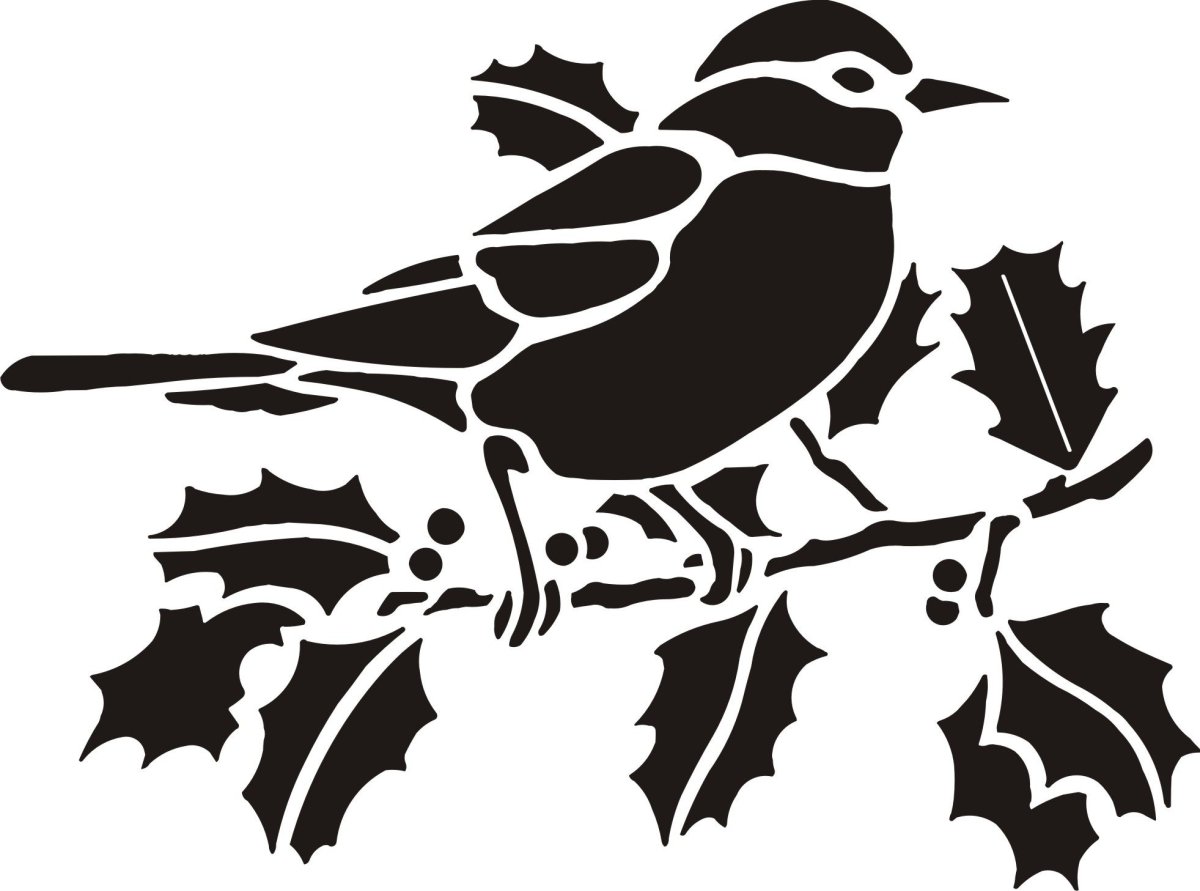 Силуэт летящего воробья