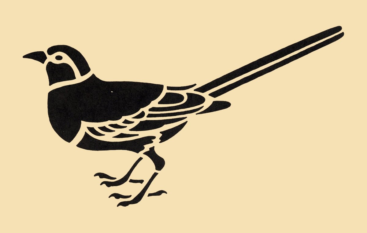 Воробей в стиле флэт