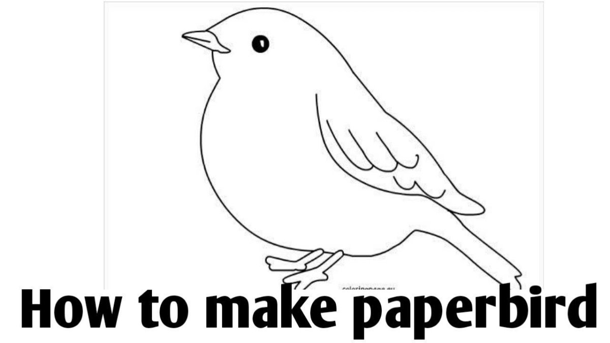 Силуэт синицы