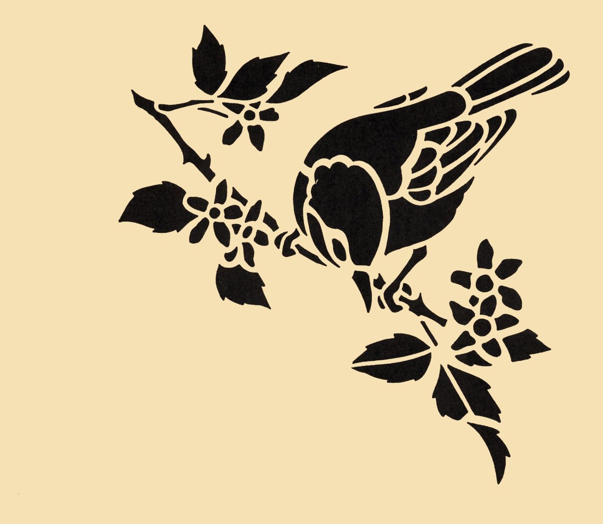 Трафареты птиц для вырезания из бумаги