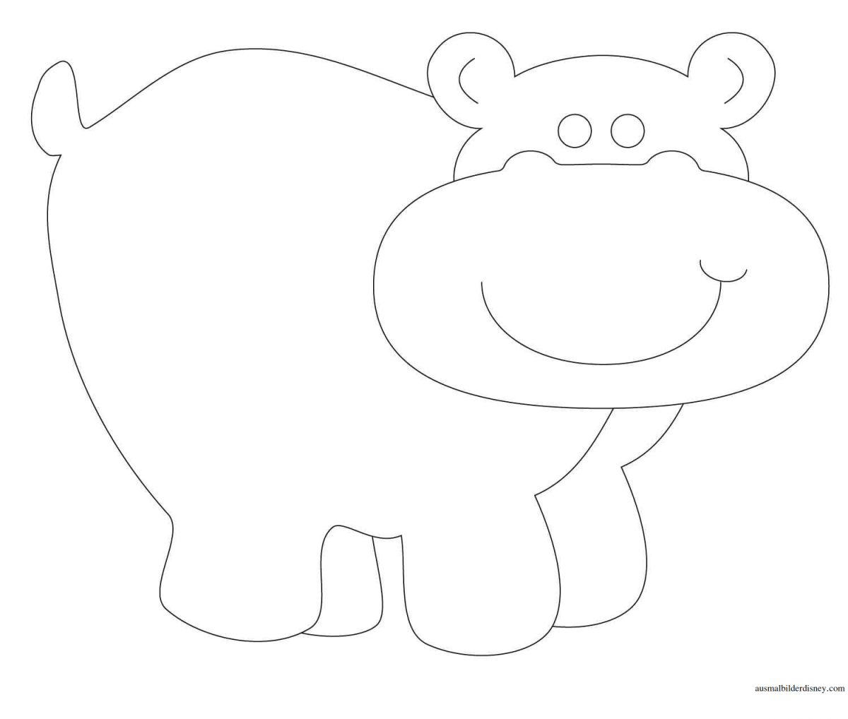 Бегемот контур