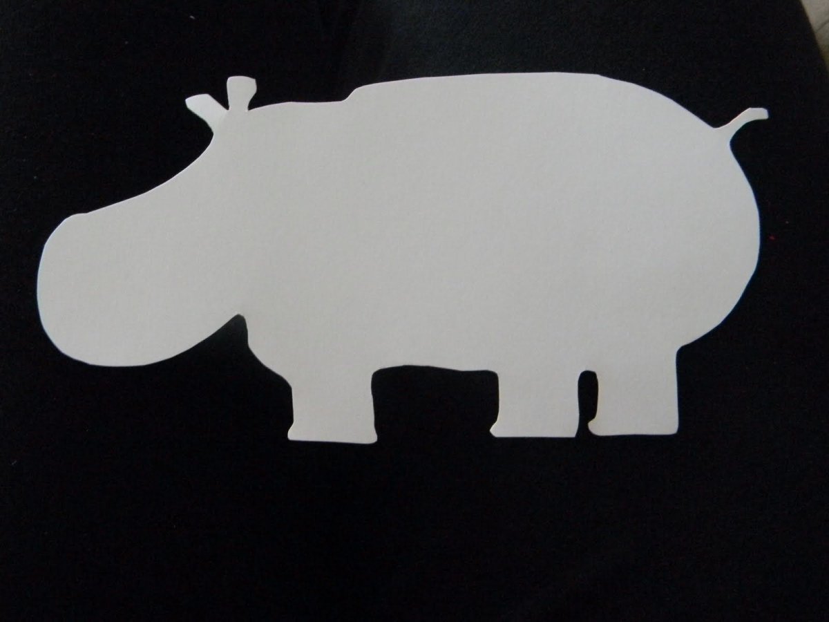 Трафарет Бегемотик