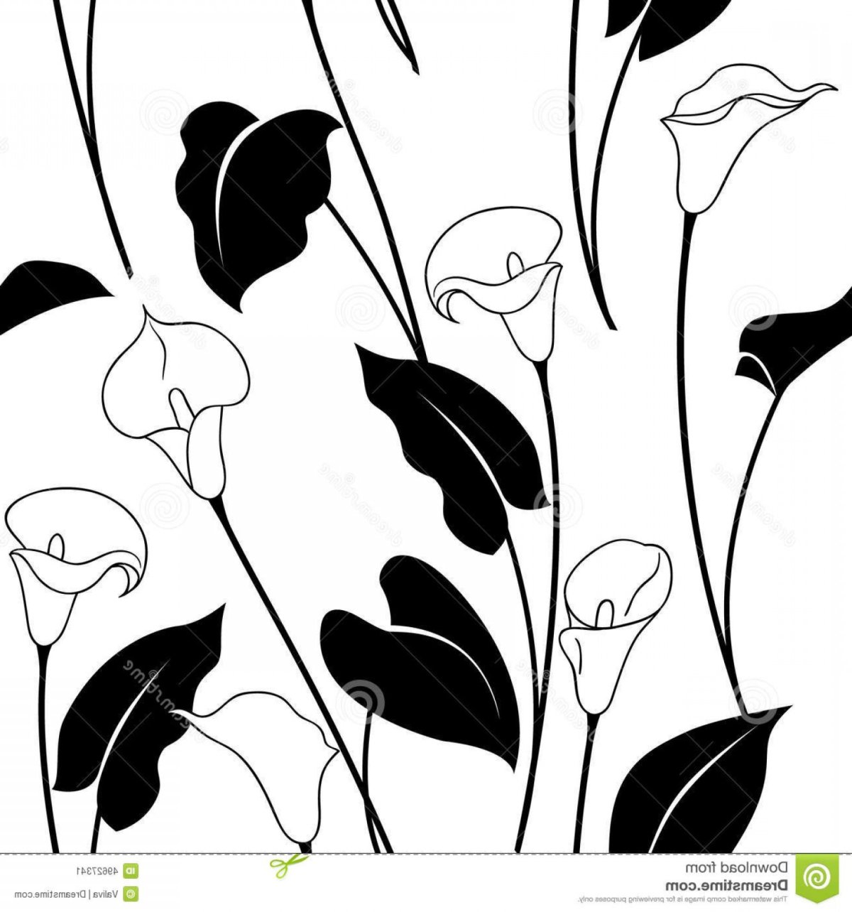 Стилизация каллы