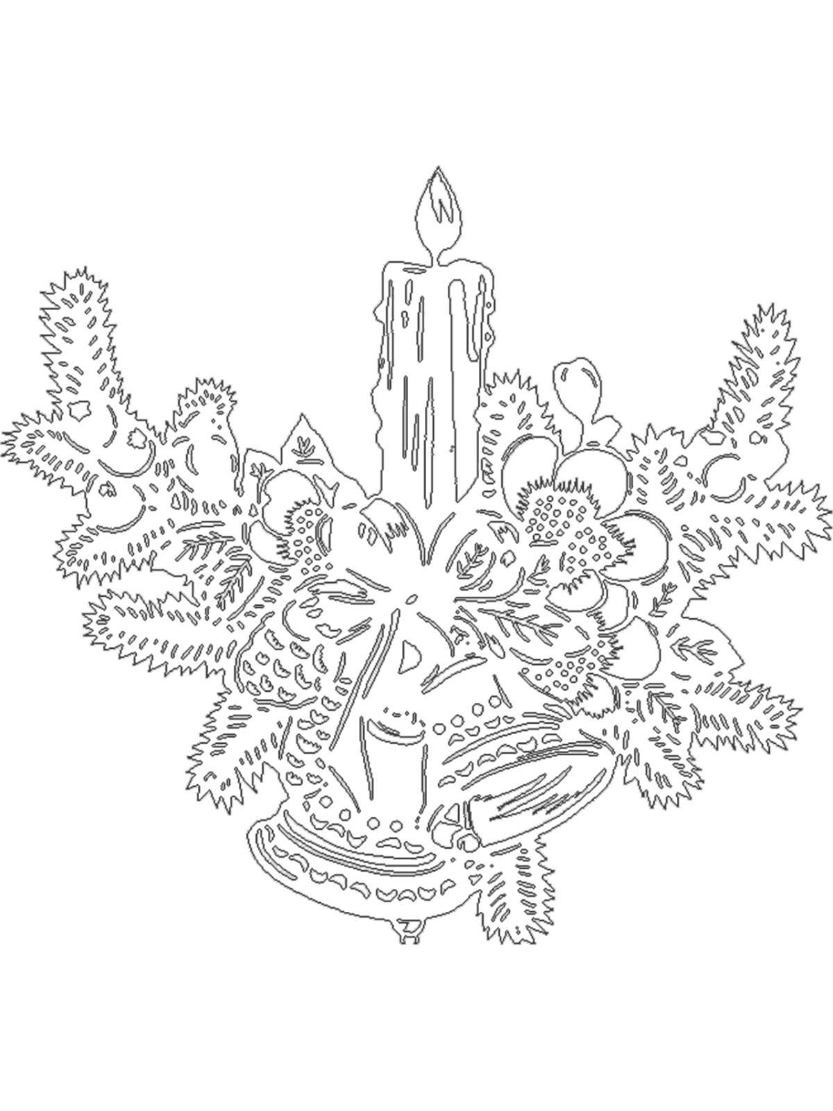 Камин рисунок