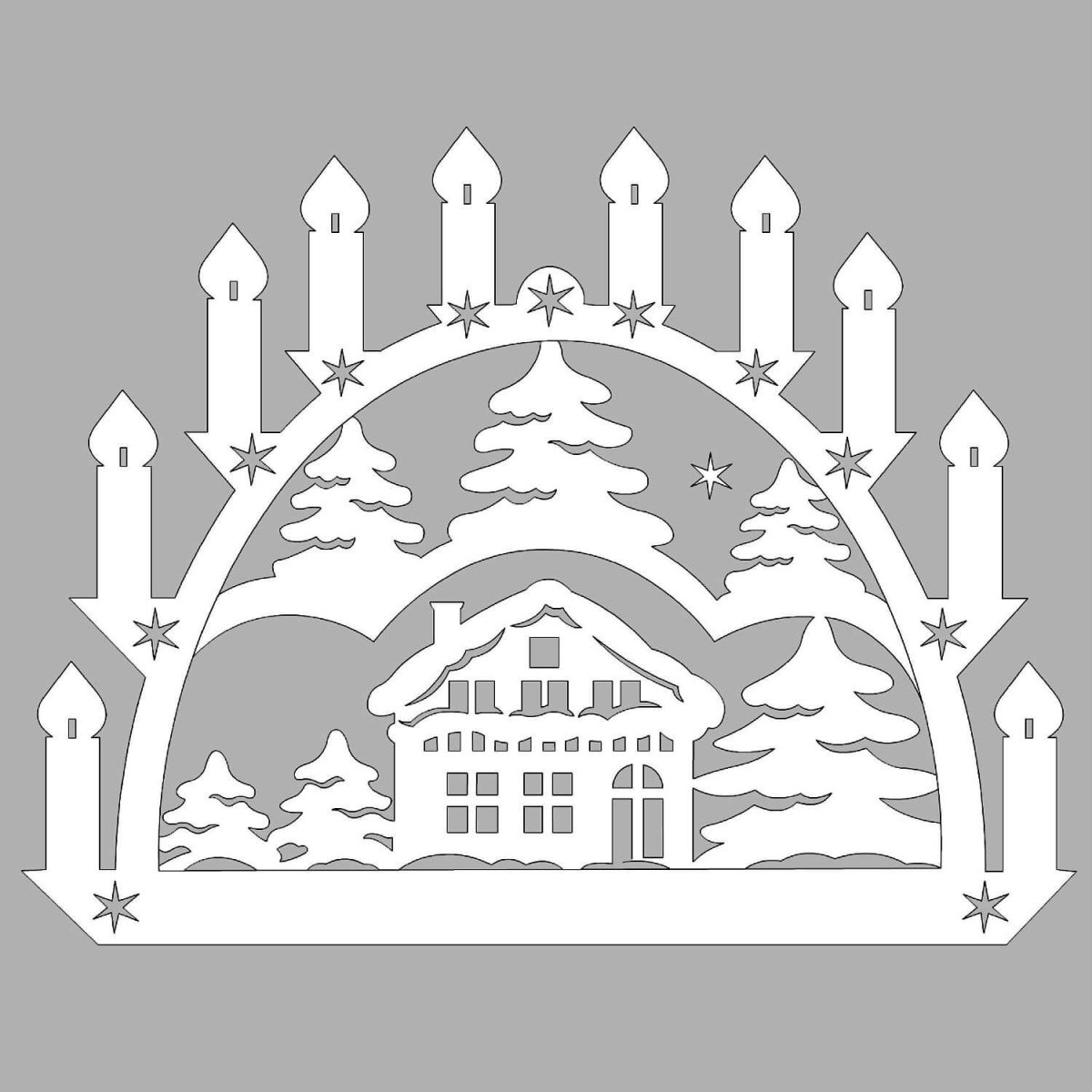 Казахский орнамент в виде птицы