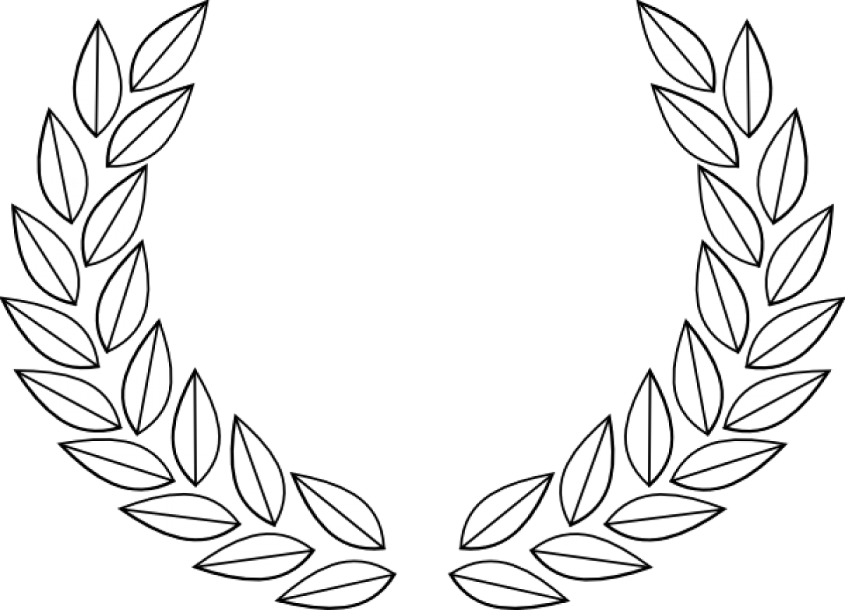 Венок трафарет