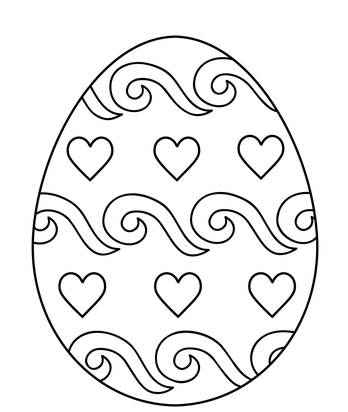 Трафарет яйцо пасхальное