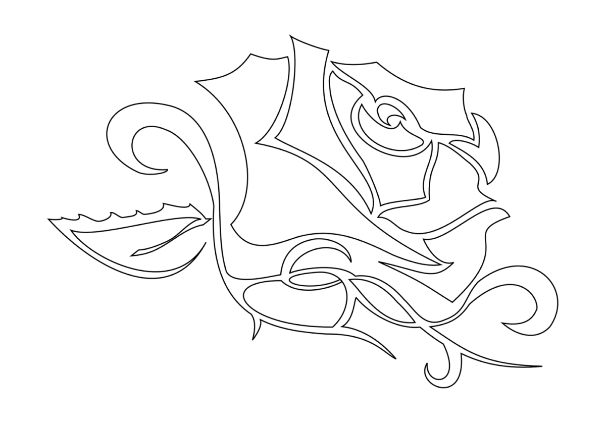 Трафарет для рисунка на ткани