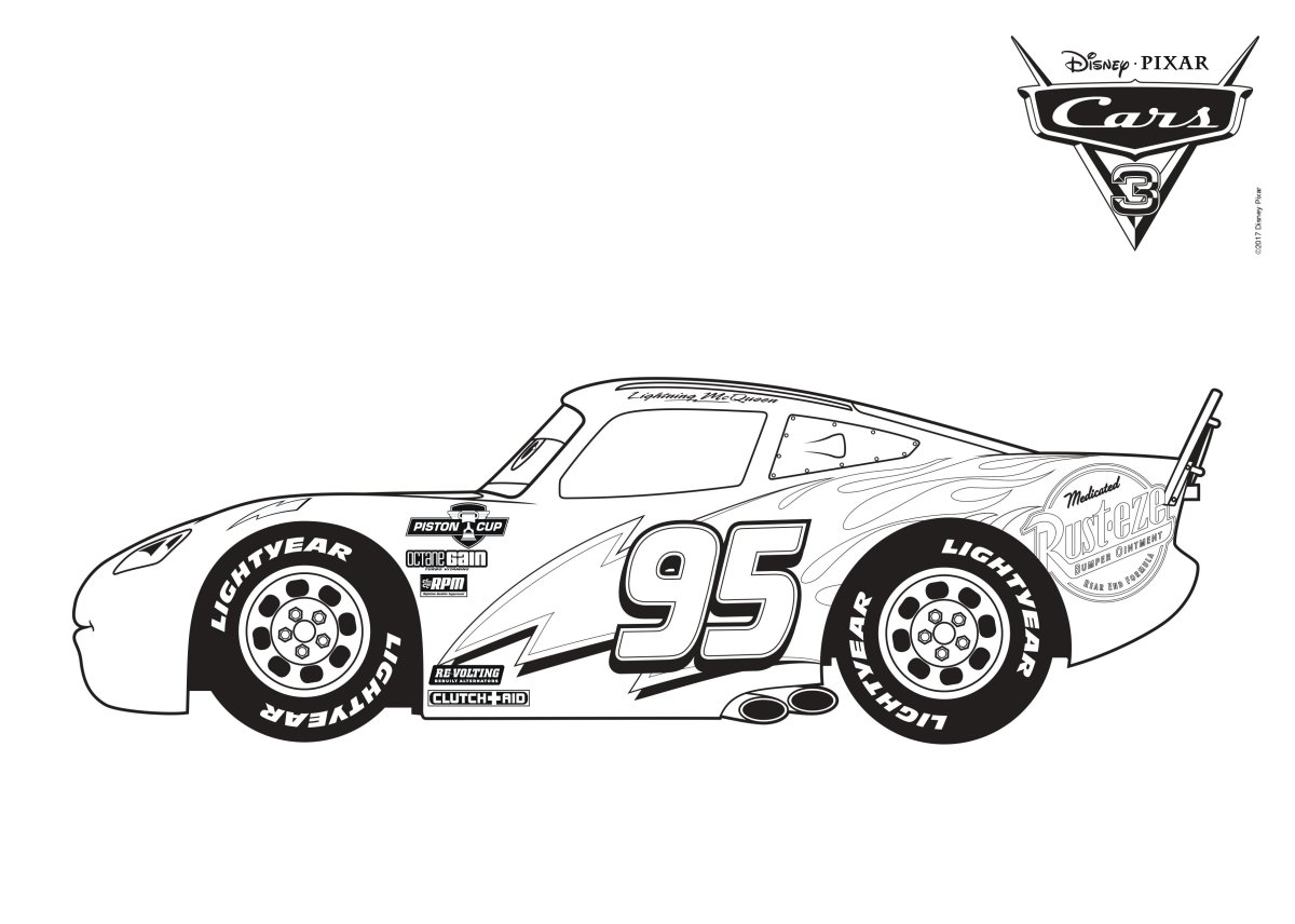 Раскраски Тачки Джексон шторм